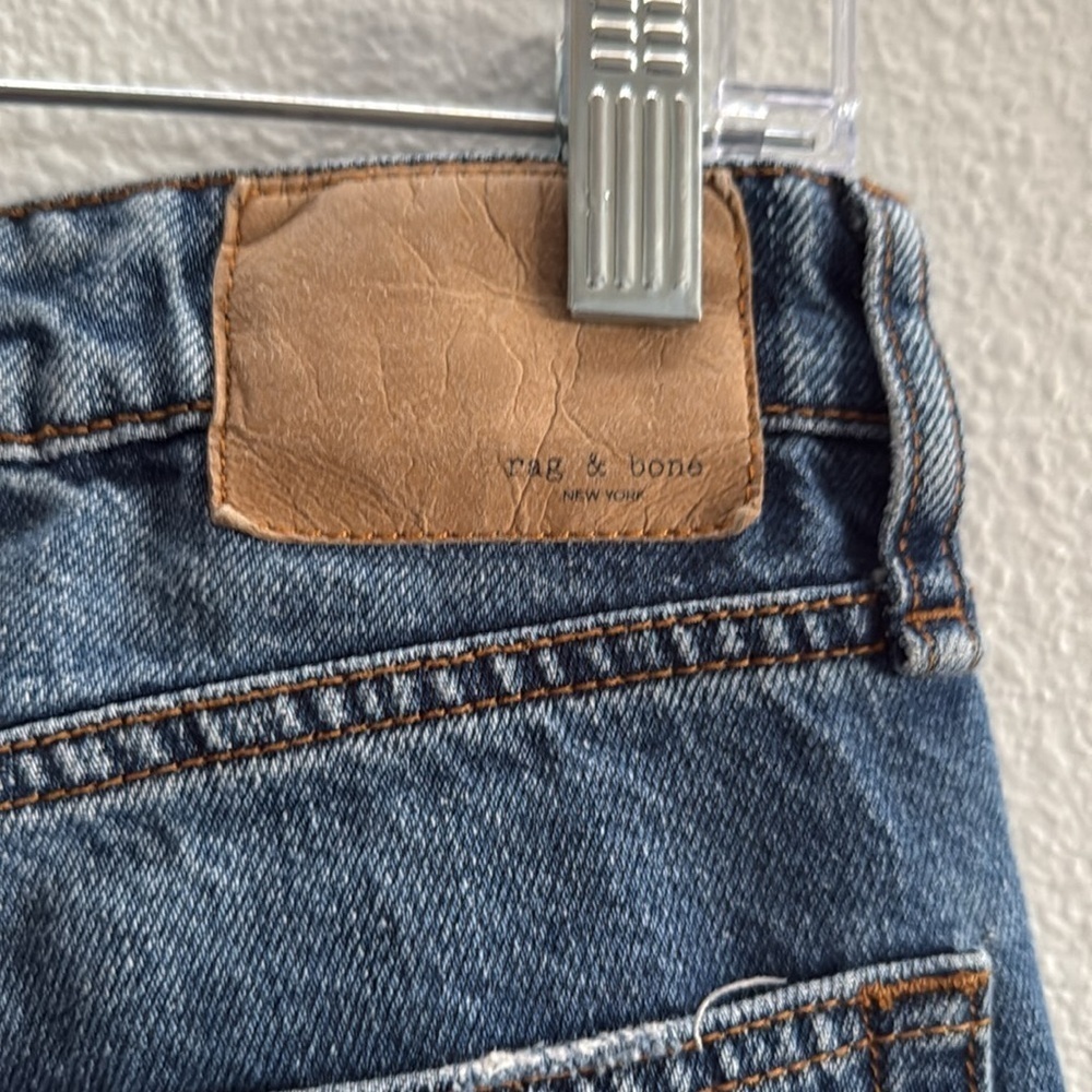 Rag & Bone Organic Cotton Blend Rosa Mid-Rise Boyfriend Jeans Size 26 - Picture 5 of 9